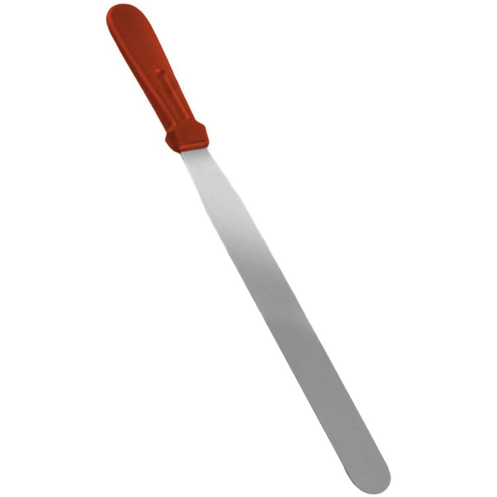 Espátula Reta 30Cm Aço Inox Reforçada Terracota