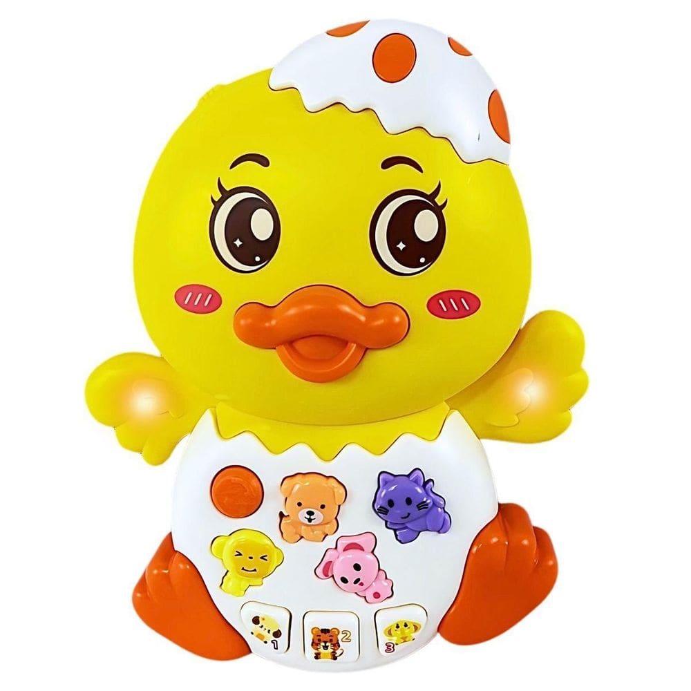 Patinho Brinquedo Interativo Musical Com Som E Luz Castela