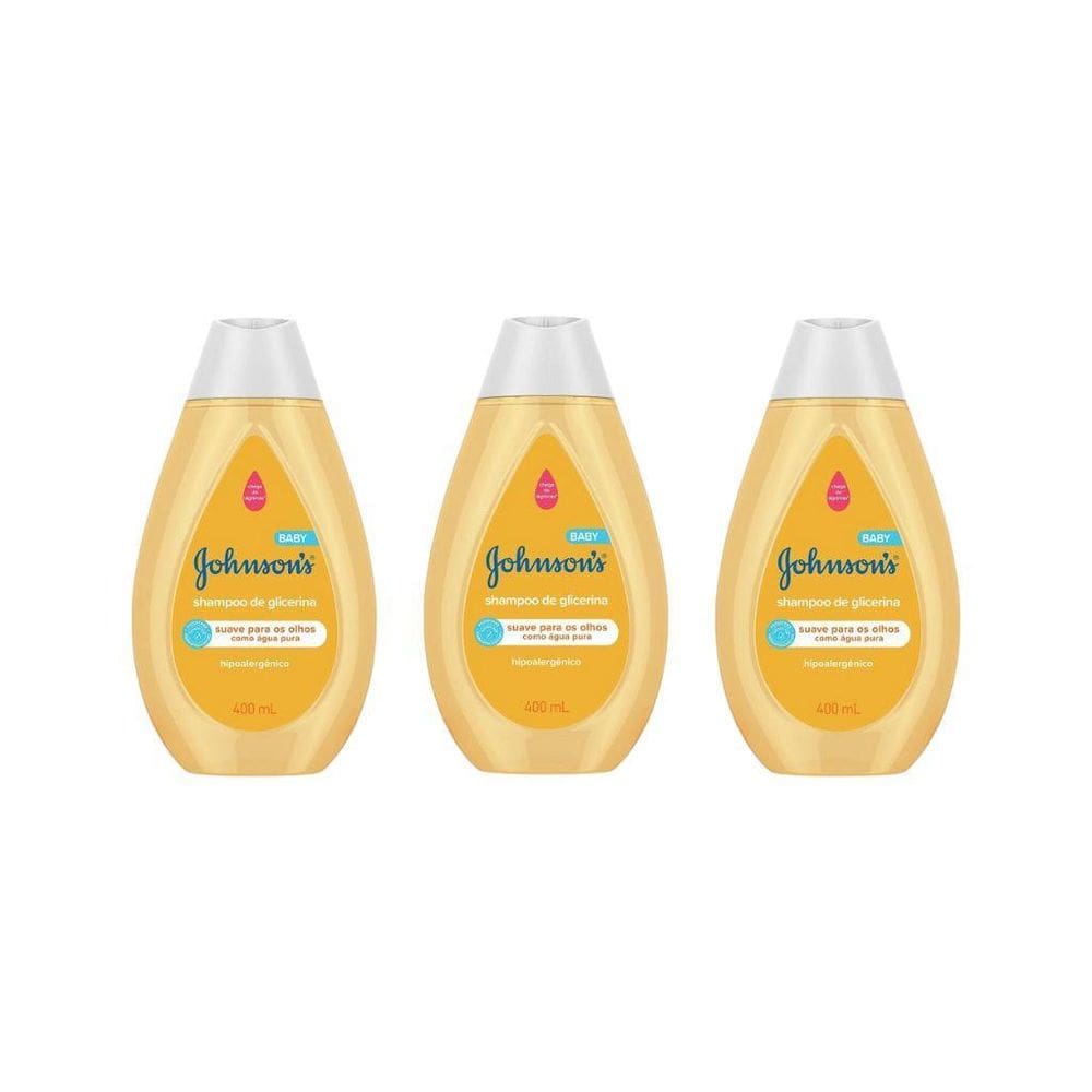 Kit Johnson 3 Shampoo 400Ml Tradicional Glicerina