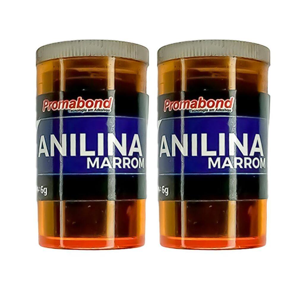 Kit 2 Anilina A Álcool Permabond Cor Do Produto:Marrom