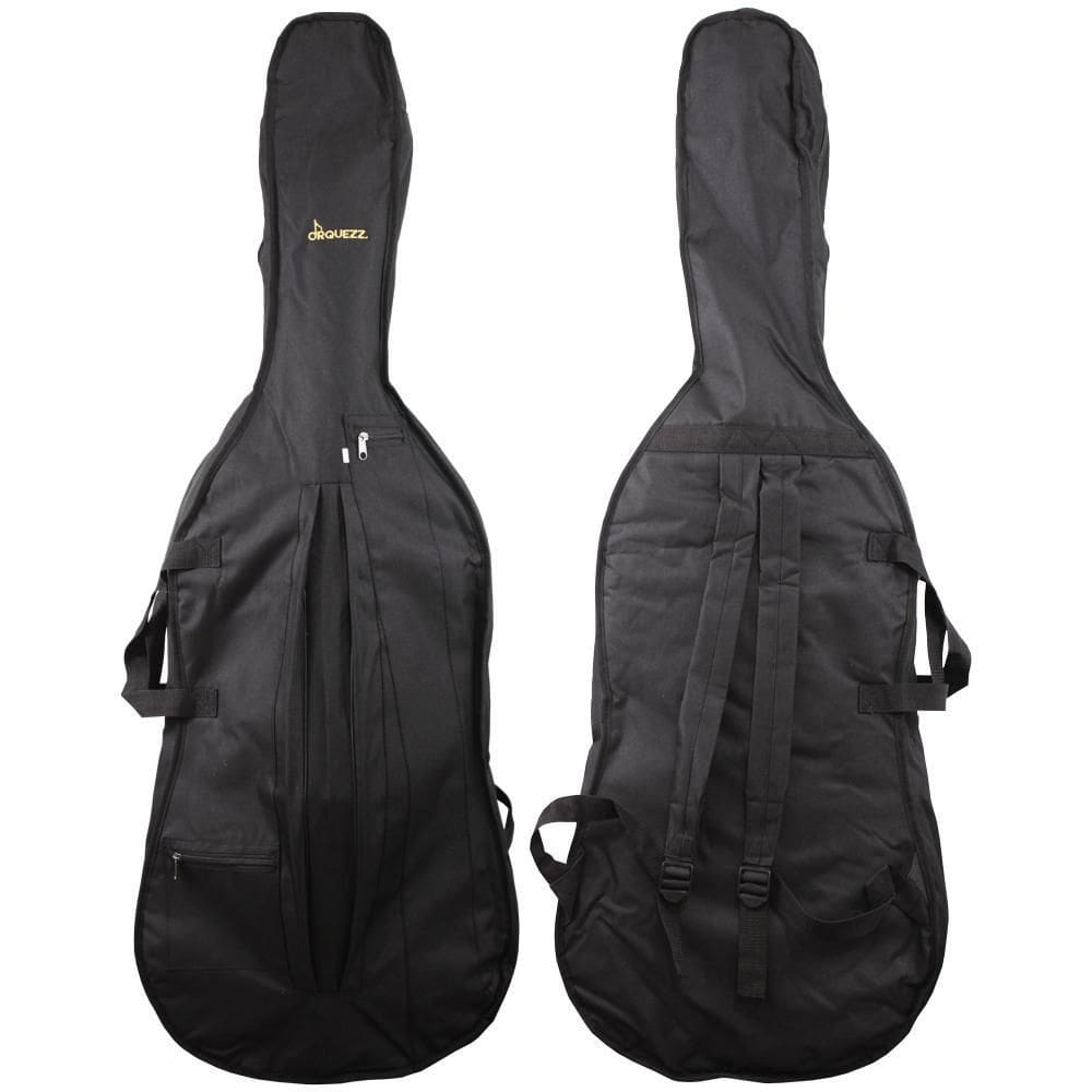 Capa Violoncelo Reforçada Extra Luxo 4/4-20Mm Espuma Interna