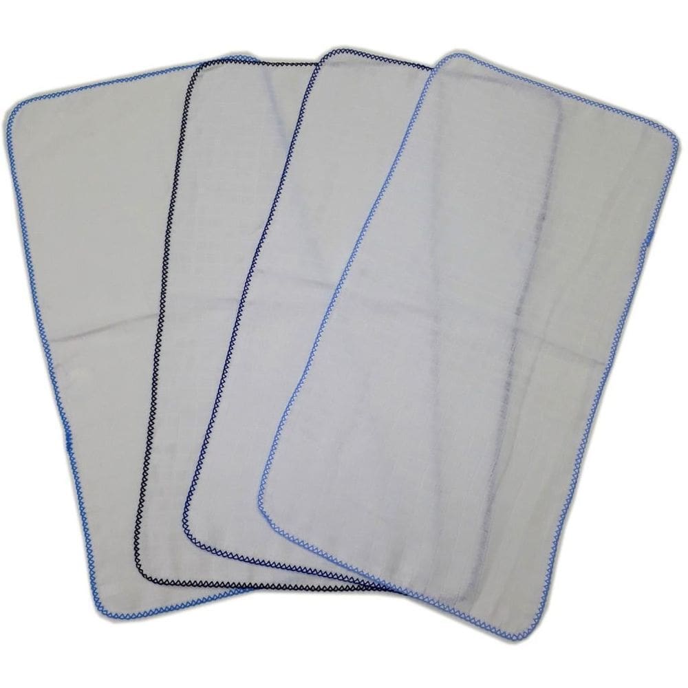 5 Fralda Quadriculada De Ombro 33X68Cm Com Crochê Masculino
