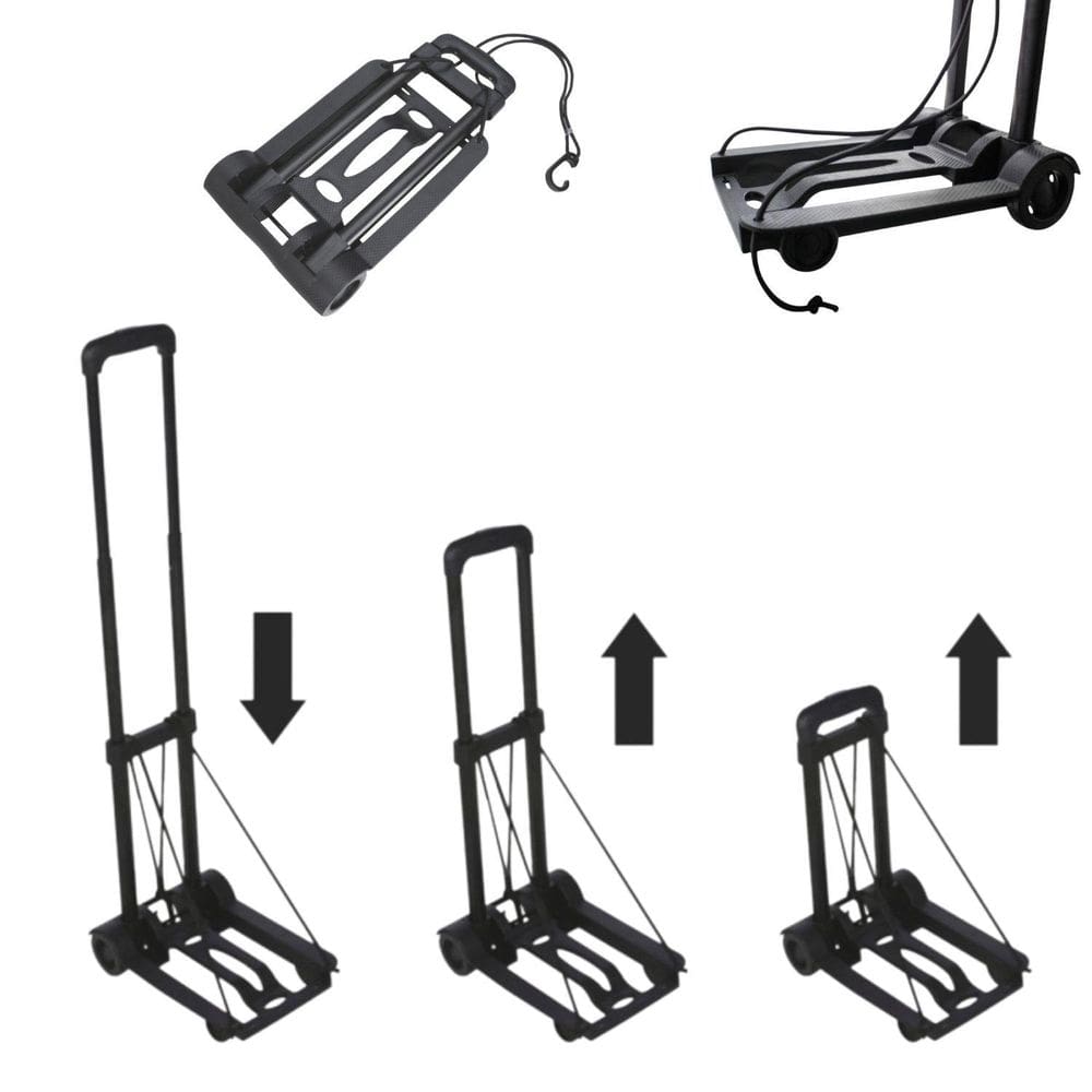 Carrinho Plataforma De Mão Dobrável Com 2 Rodas Para Carga