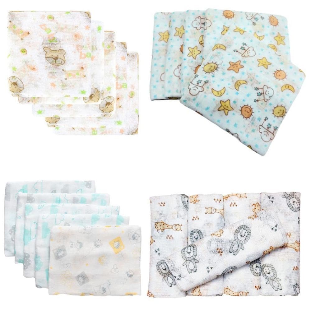 Fraldas De Pano Kit Com 10 Unidades 60X60Cm Neutro