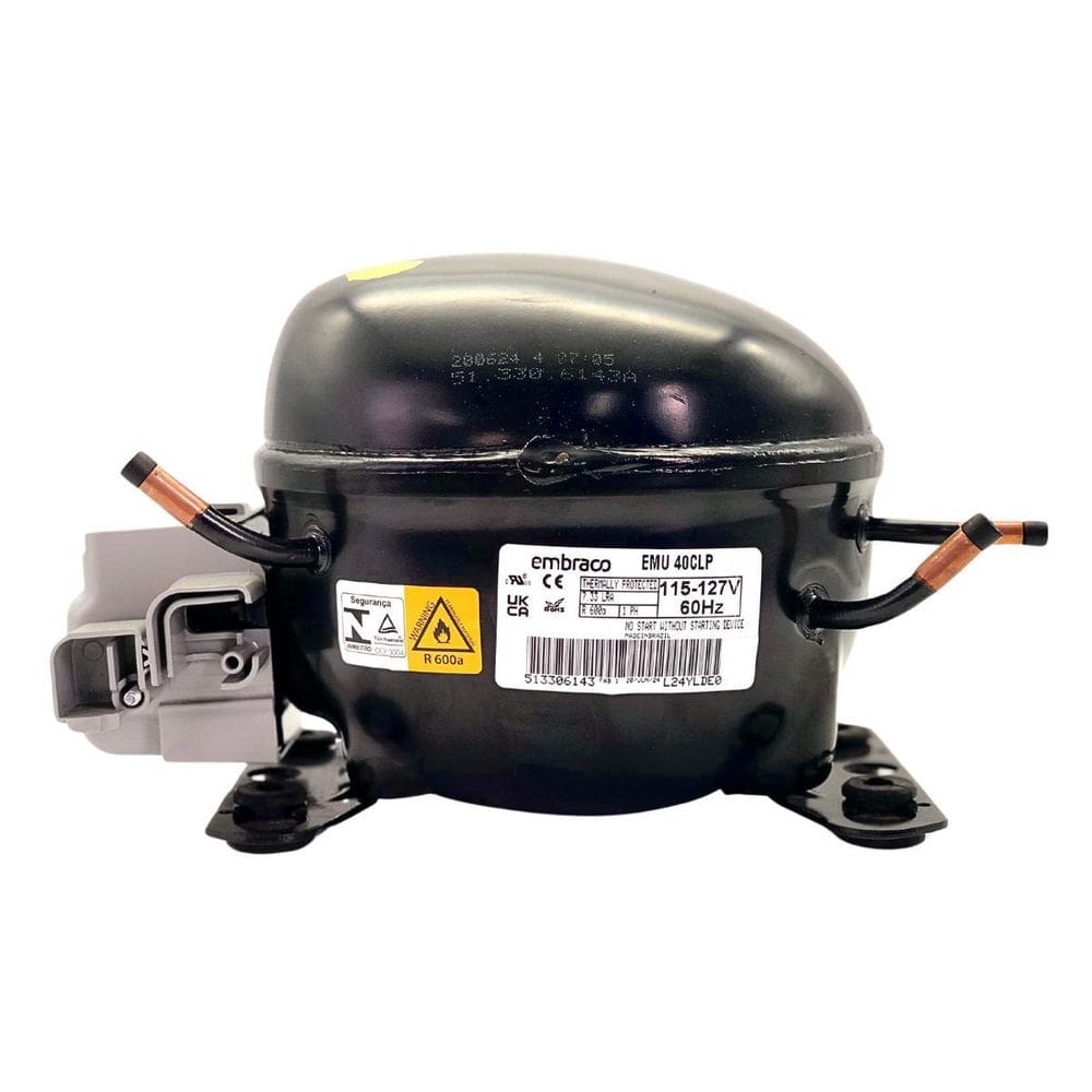 Motor Compressor 1/8 Emu40Clp Embraco R600 Crb36 Crb39 110V
