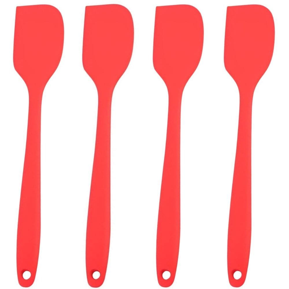Espatula De Silicone Vermela Grande Kit 04 Un
