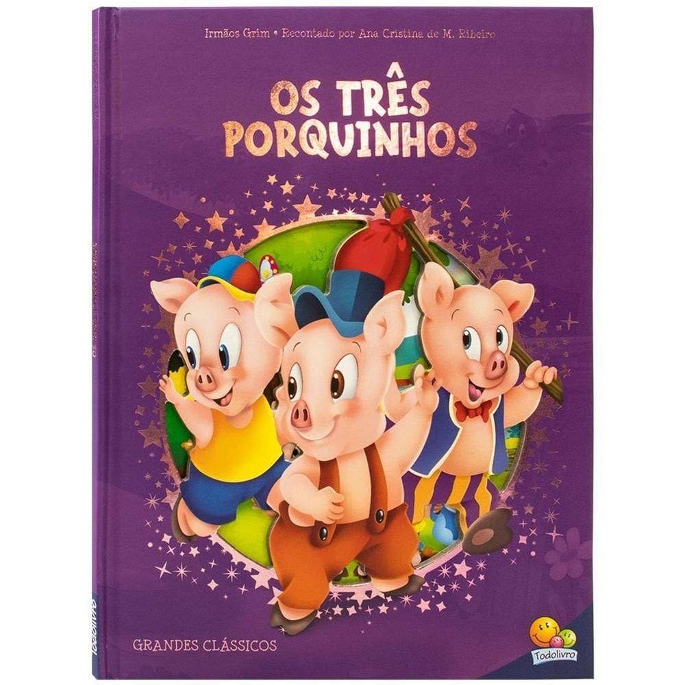 Livro Capa Dura Grandes Clássicos Os Três Porquinhos