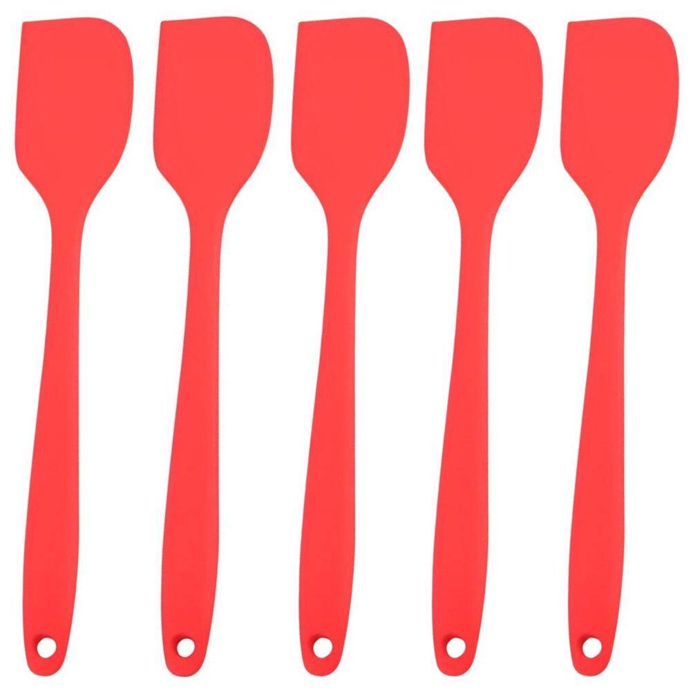 Espatula De Silicone Vermela Grande Kit 05 Un