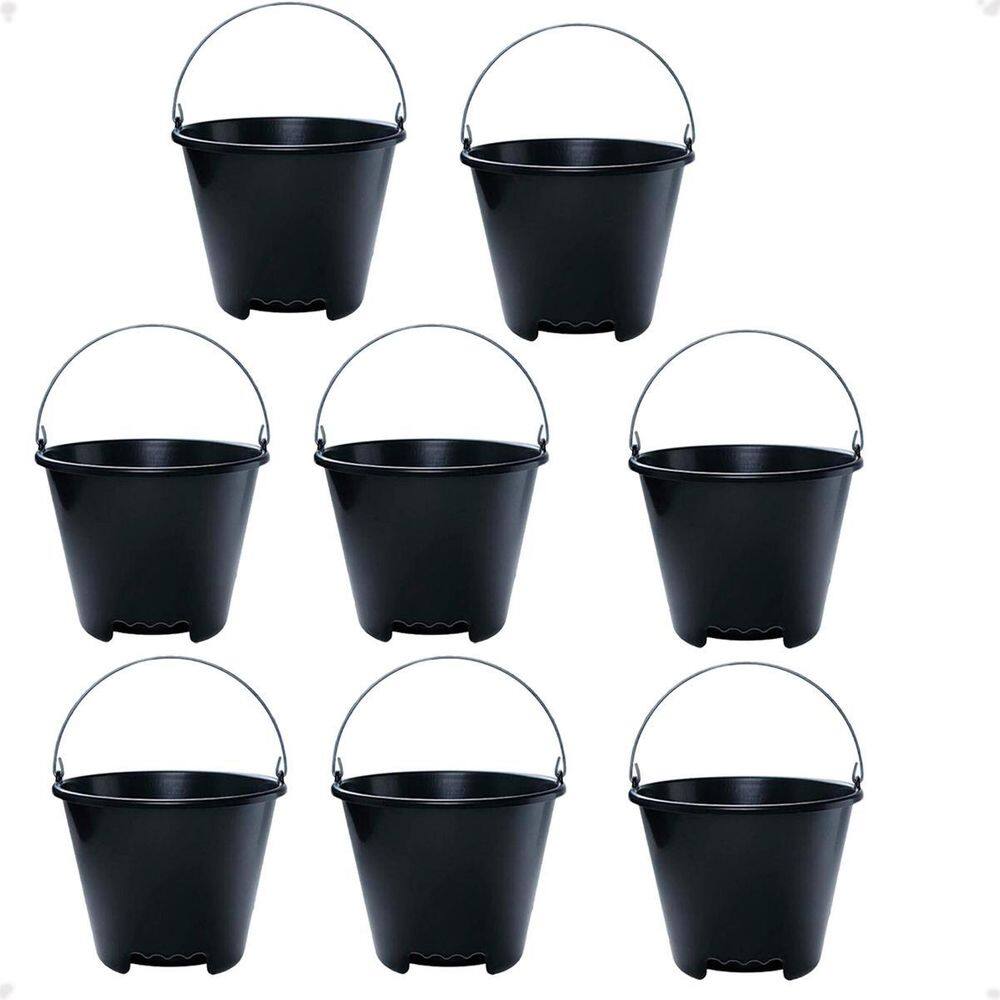 Kit 8 Balde Especial Para Transporte Plástico 12L Resistente