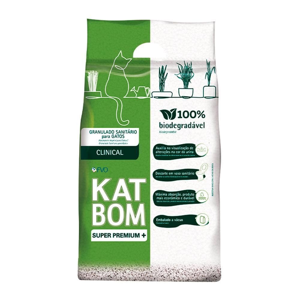 Areia Higiênica Katbom Clinical Granulado Para Gatos 3Kg