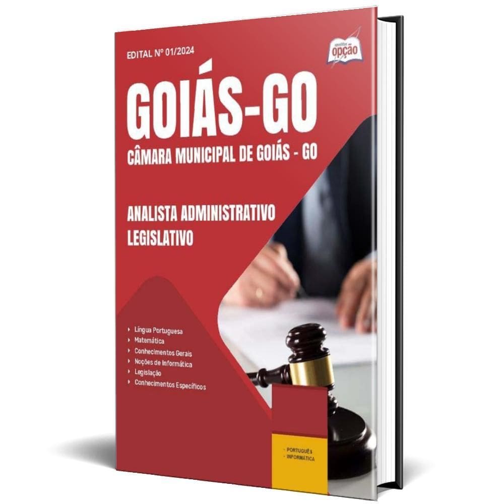 Apostila Câmara Goiás Go 2025 Analista Administrativo