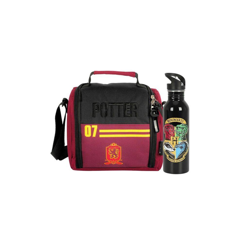 Kit Lancheira Térmica+Garrafa Harry Potter Premium Oficial V