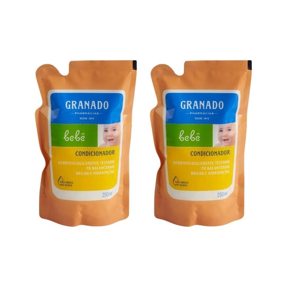 Condicionador Granado Bebe Refil 250Ml Tradicional-Kit C/2Un