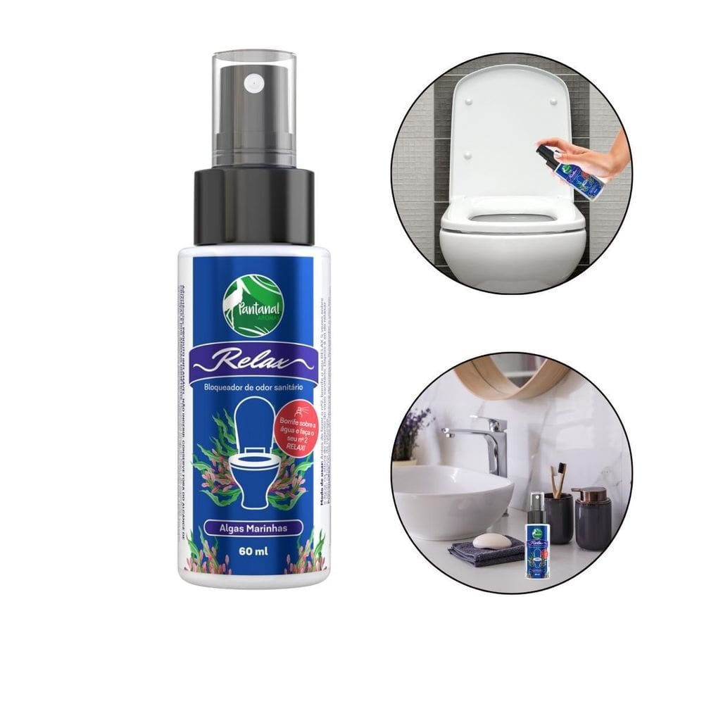 Bloqueador Odor Sanitário Alga Marinha 60Ml, Pantanal Aromas