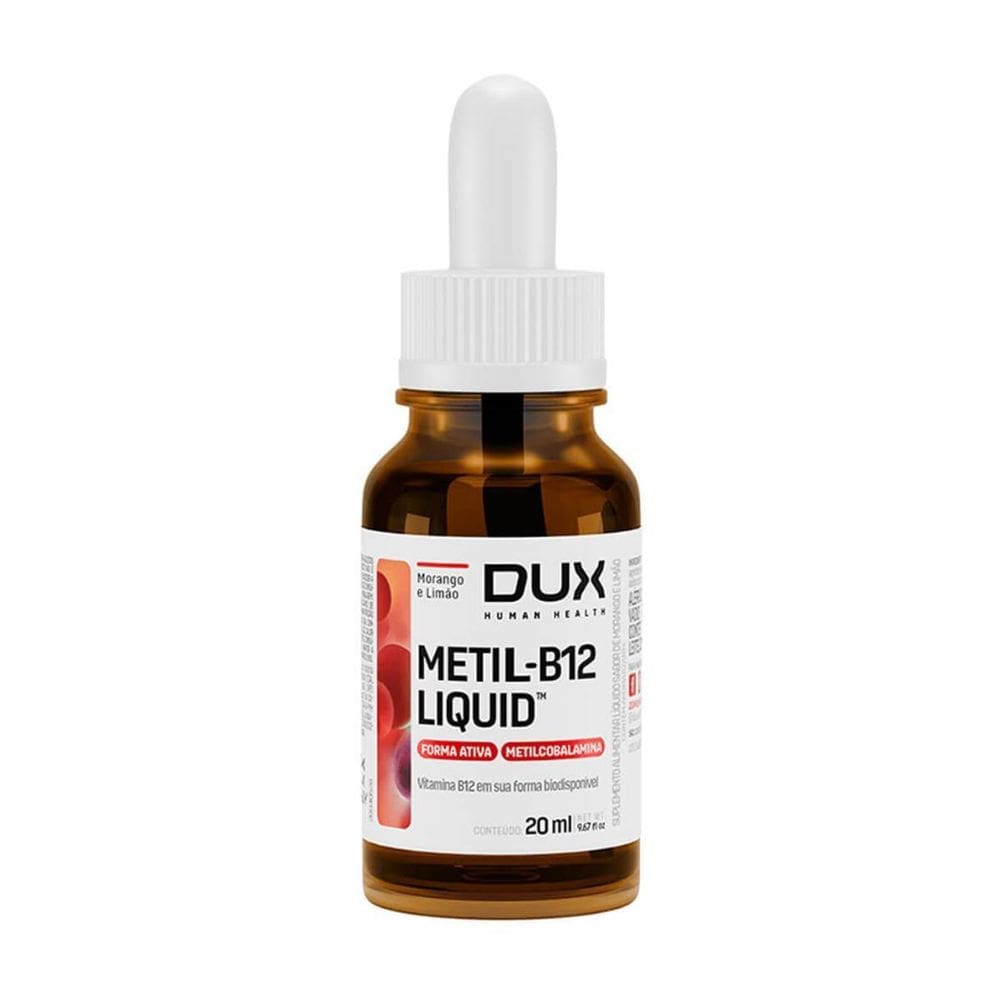 Vitamina B12 Sabor Morango E Limão 20Ml Dux