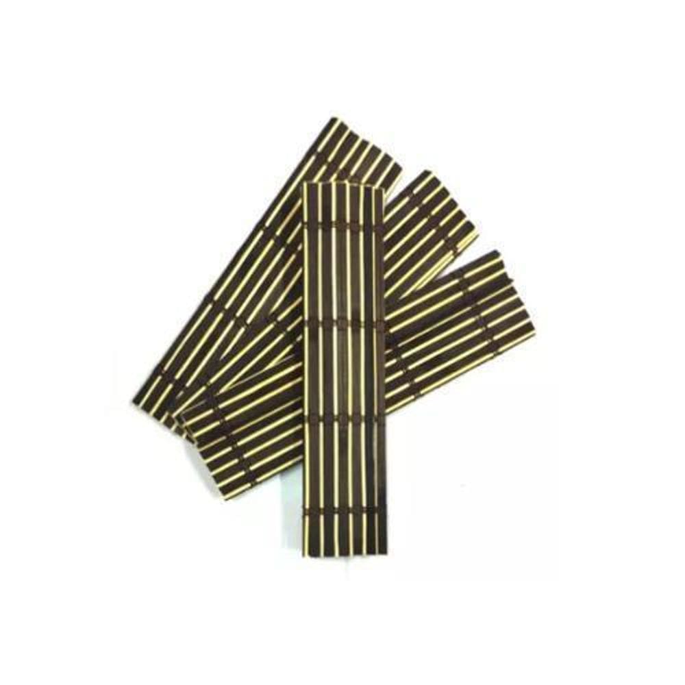 Kit 4 Jogo Americano Esteira De Mesa Bambu Cozinha 30X38Cm