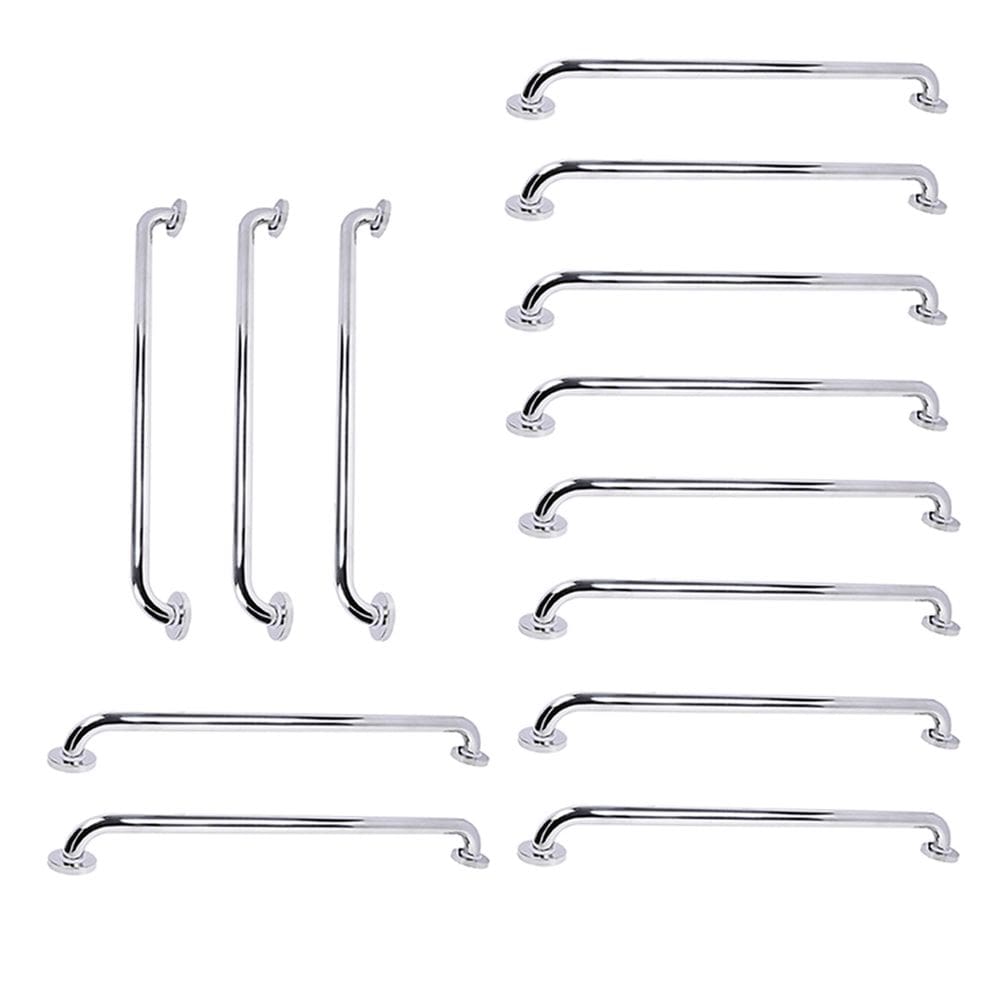 Barra de Apoio 70cm Inox Kit 13 Unidades Cadeirante Gestante Idoso Gestante Banheiro Box Suporte Corrimao Resistente Proteçao