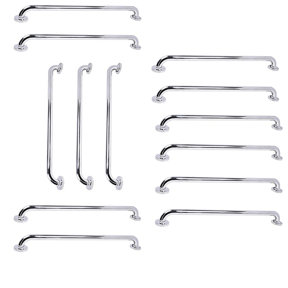 Barra deApoio Inox 70Cm Kit 13 Unidades Idoso Gestante Cadeirante Banheiro Box Casa Varanda Corredor Suporte Resistente Proteçao