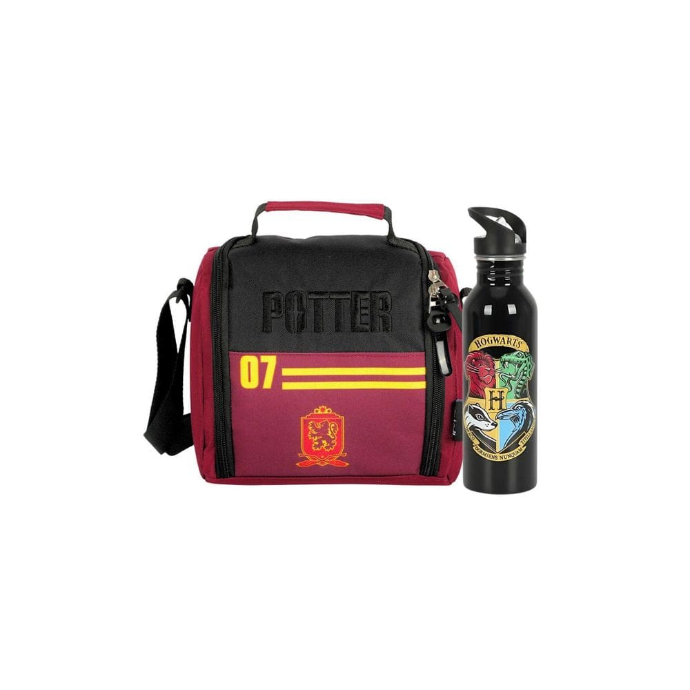 Kit Lancheira Térmica+Garrafa Harry Potter Premium Oficial V