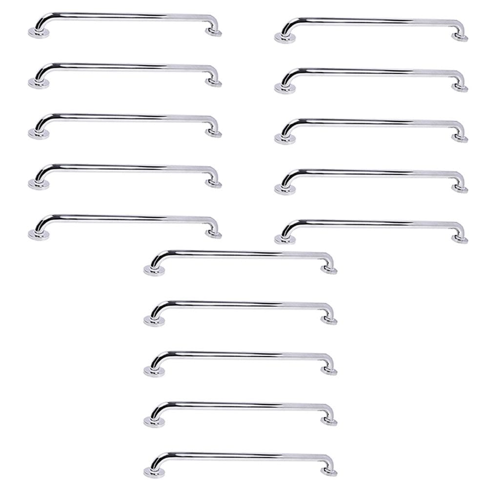 Barra de Apoio 70cm Inox Kit 15 Unidades Idoso Gestante Deficiente Criança Acessibilidade Casa Banheiro Box Segurança Proteçao Suporte Resistente