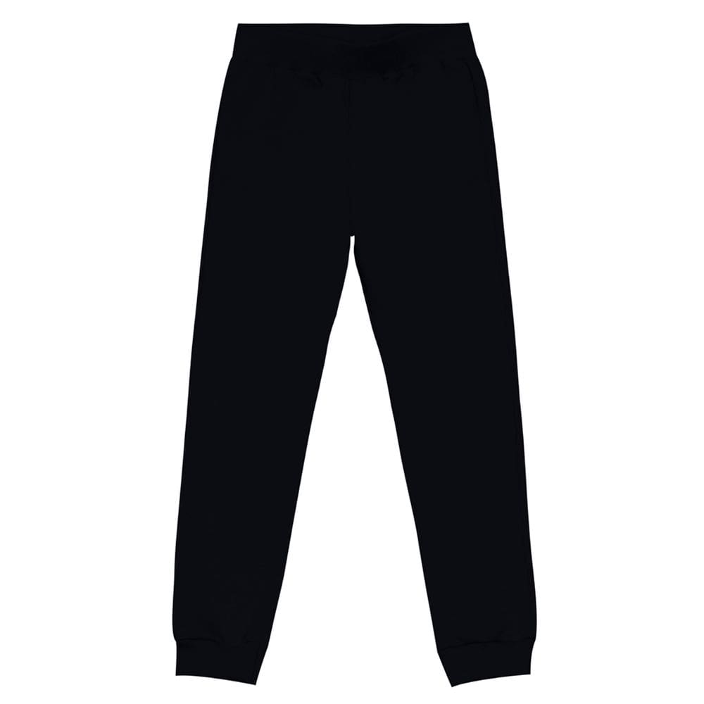 Calça jogger infantil menina em moletom Brandili Preto