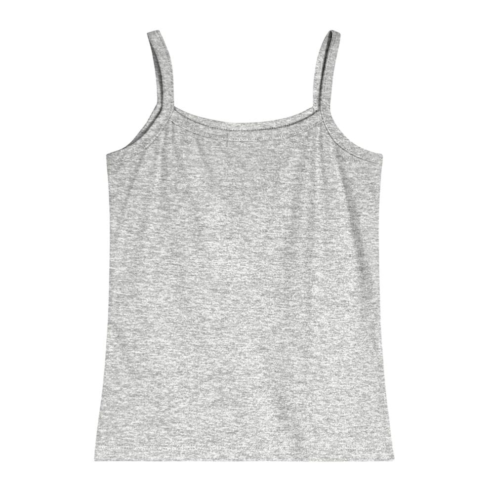 Blusa básica infantil menina em cotton Brandili Cinza