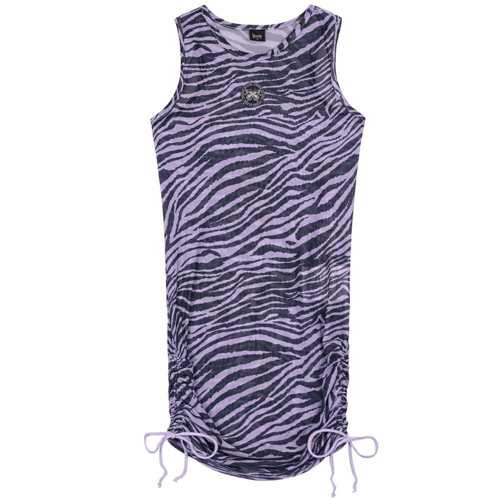 Vestido regata em tule teen menina Young Class Lilás