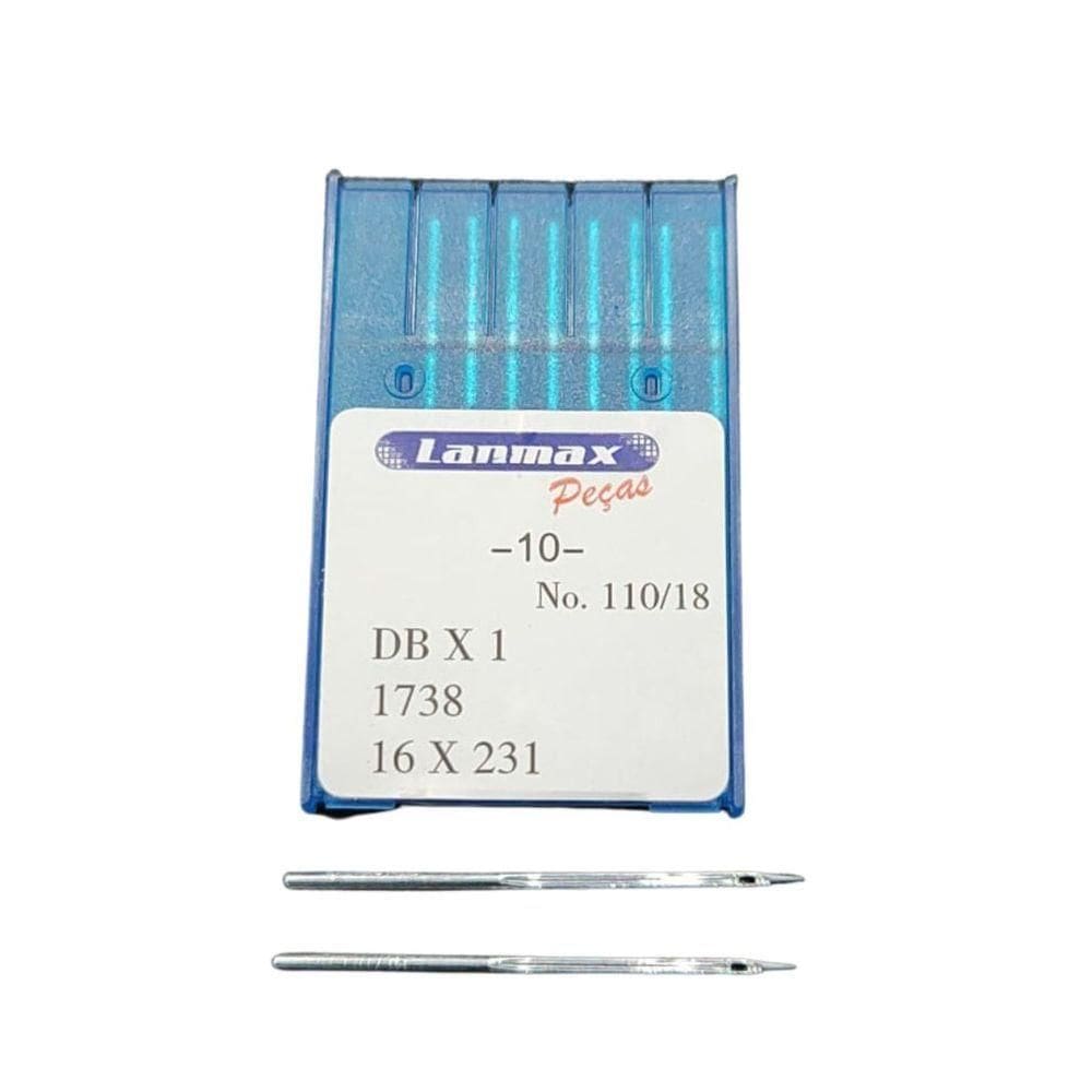 Agulha Cabo Fino Dbx1 Para Maquina De Costura Reta Industrial Numero 18