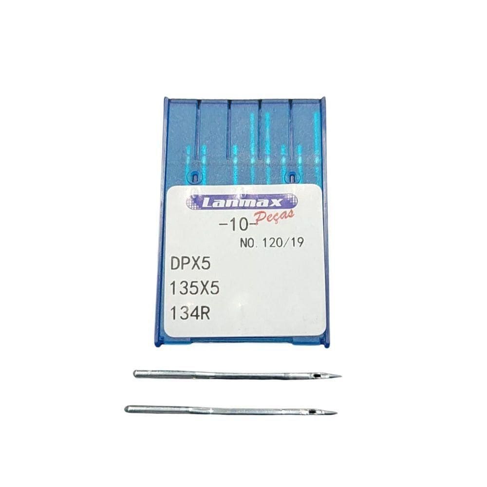 Agulha Cabo Grosso Dpx5 Para Maquina De Costura Reta Industrial Numero 19