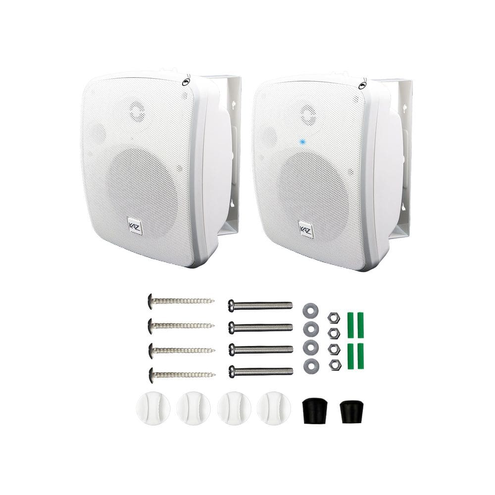 Par Caixa Acústica Passiva  5&quot; K5 Branca Kaz Audio 300W RMS Hurricane