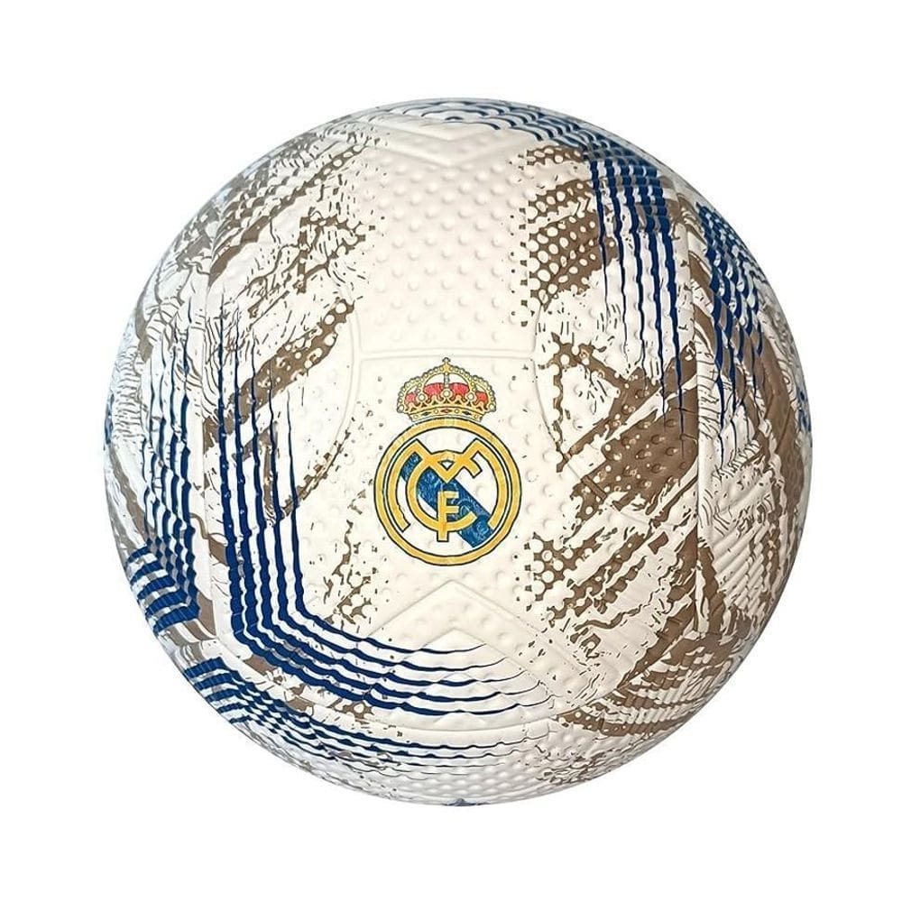 Bola De Futebol Real Madrid Nº 5 Azul E Dourada