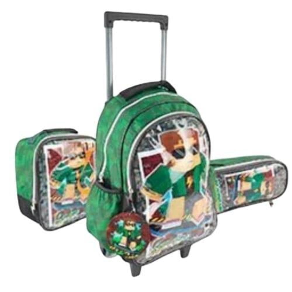 Kit Mochila De Rodas Infantil Gamecraft