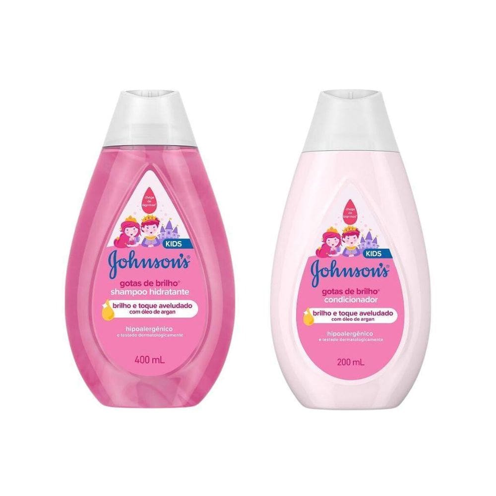 Kit Johnson 1 Shampoo 400Ml + 1 Cond 200Ml Gotas De Brilho