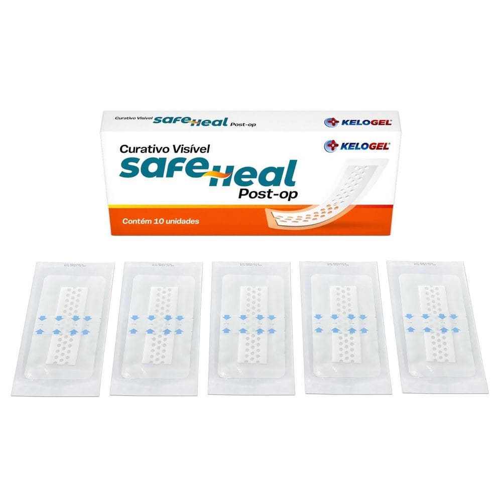 Curativo Visível Safe Heal Post-Op 10X20  5X15  5Un Kelogel