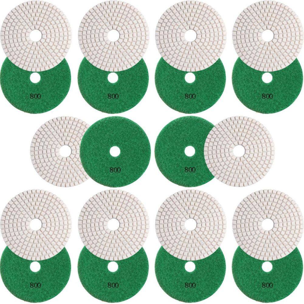 10 X Lixas Discos Grão Liso 4 Pol.100Mm Diamantada Granito