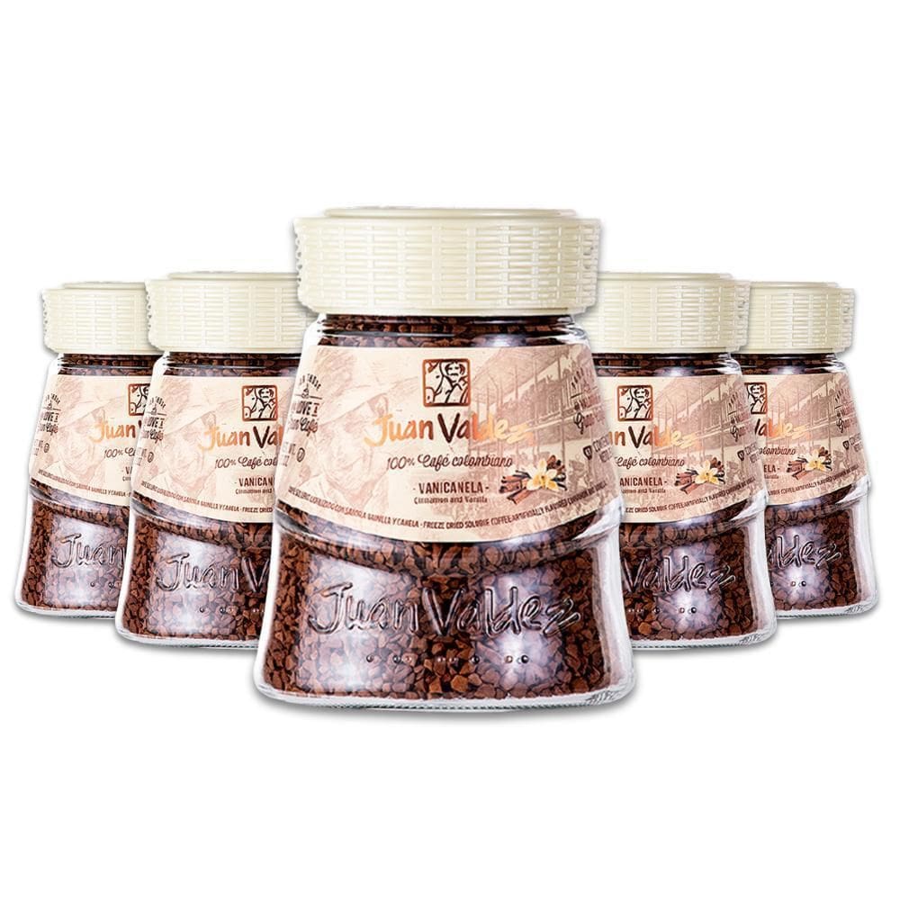 Café Solúvel Vanicanela Juan Valdez Kit 5 Vidros De 95G