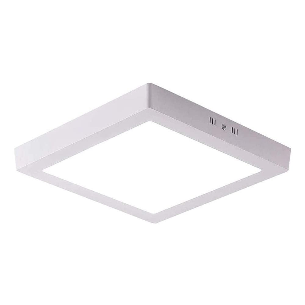 Luminária Plafon Led Quadrado 24W Branco 6500K