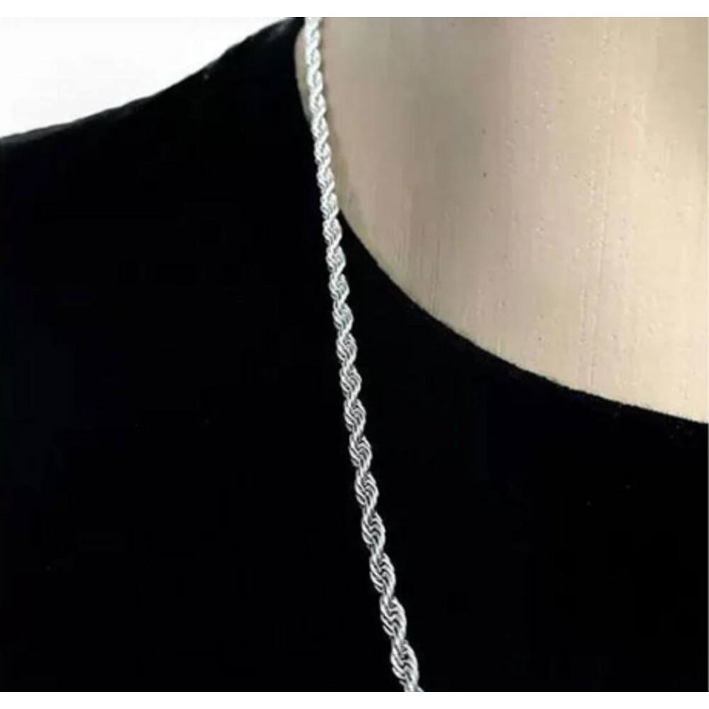 Corrente de Prata Masculina - Elo Baiano 4mm