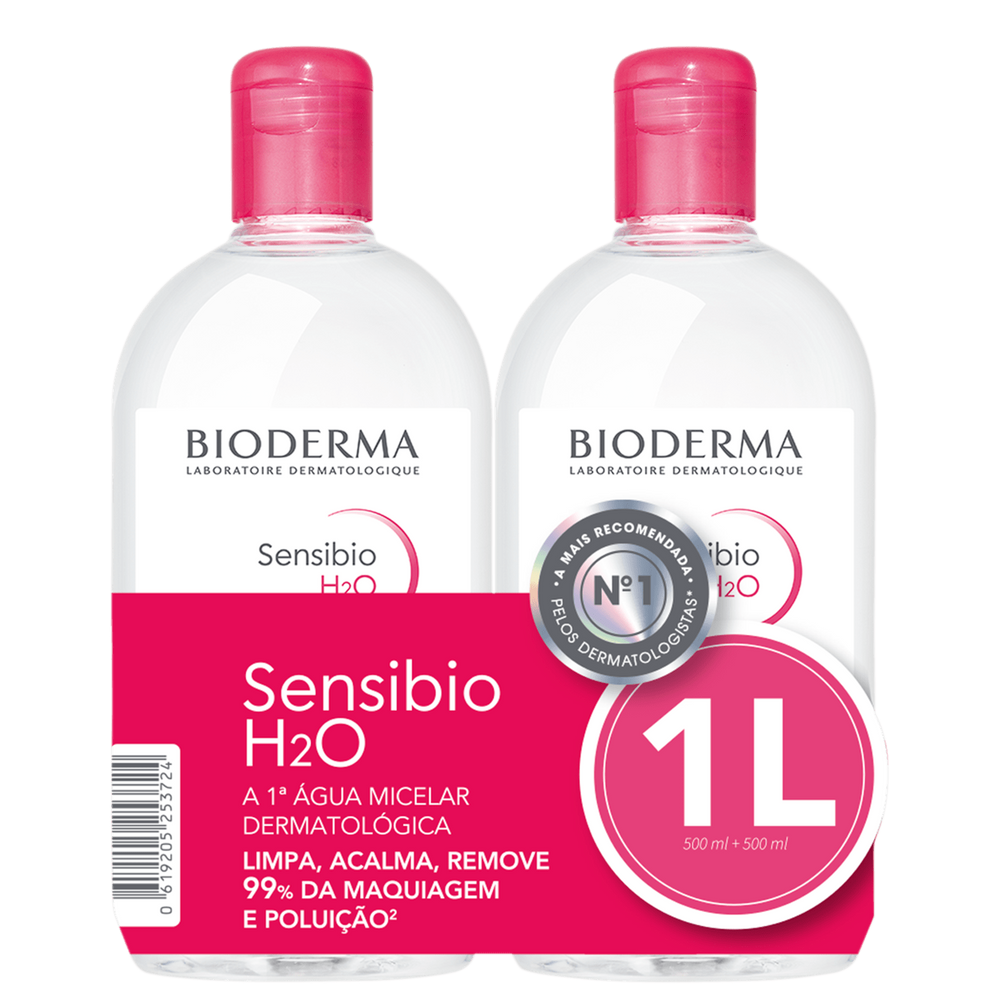 Kit Bioderma Sensibio H2O Duo  - Água Micelar 2x500ml