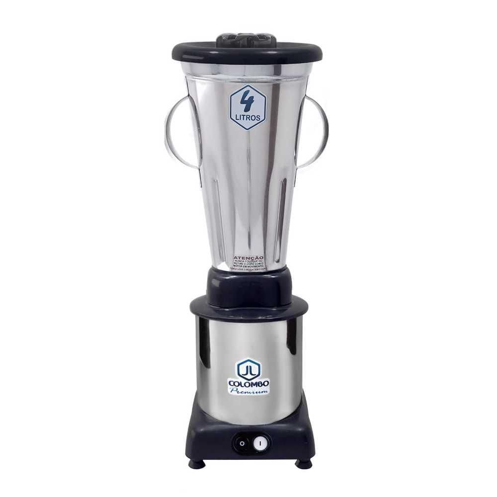 Liquidificador Baixa Rotação 4 Litros Inox Copo Monobloco Bivolt - JL Colombo