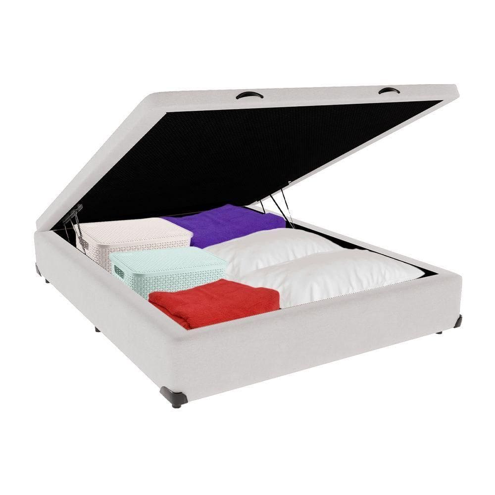 Cama Box Baú Viúvo 128x188 Branco