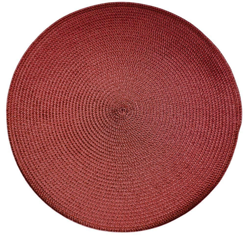 Kit 4 Sousplats Yoi Bordo 38cmx38cm vermelho