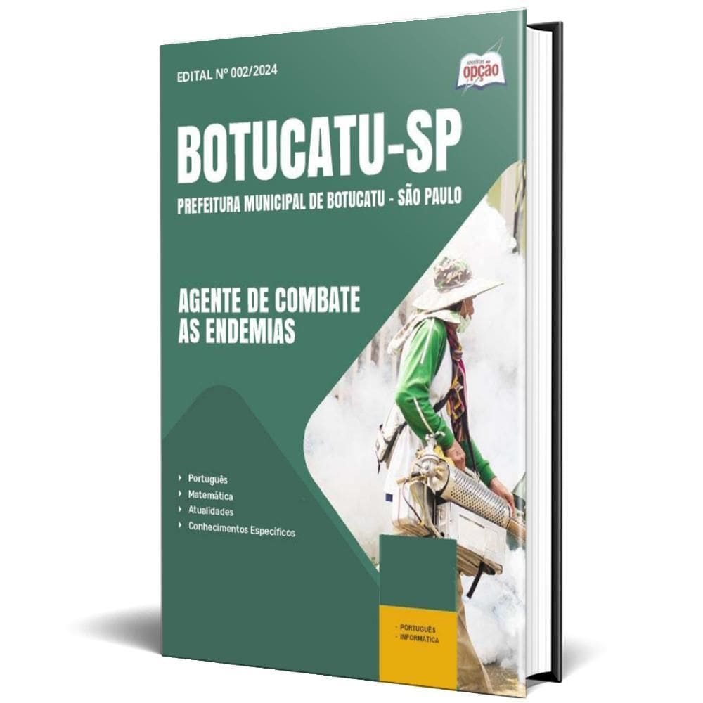 Apostila Prefeitura Botucatu Sp 2024 Agente Combate As