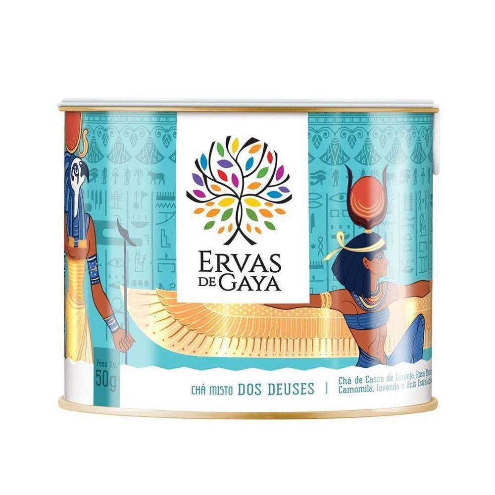Chá Misto Dos Deuses Edição Egito 50G Ervas De Gaya