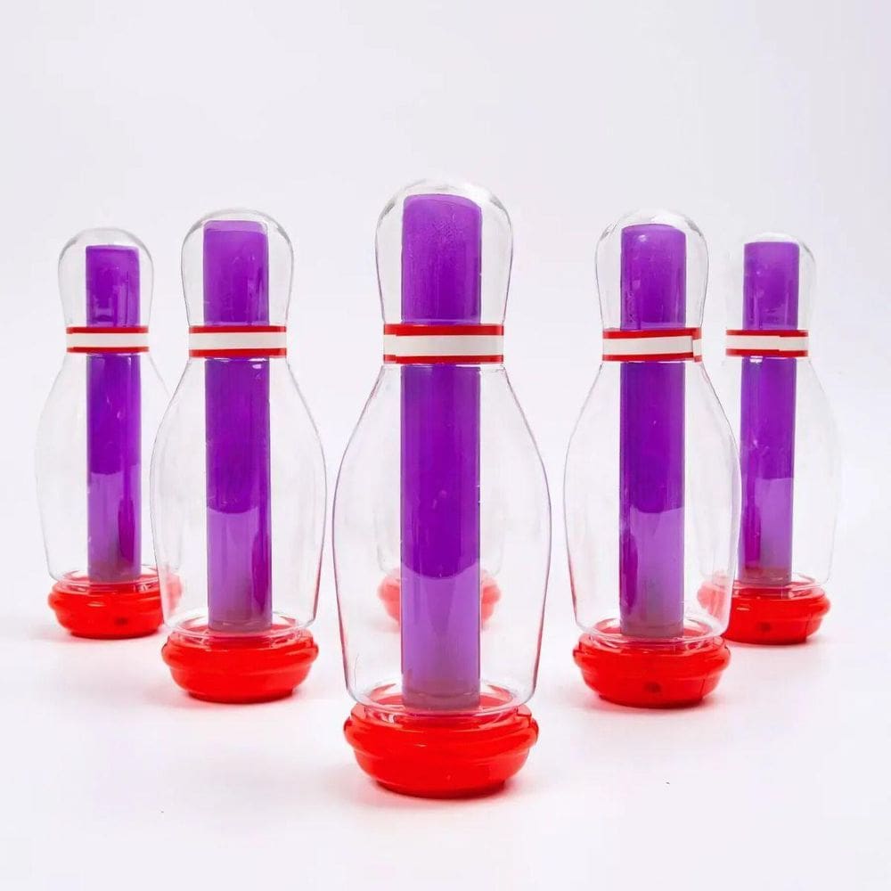 Conjunto Jogo De Boliche Luminoso 6 Pinos Com Led - Castela