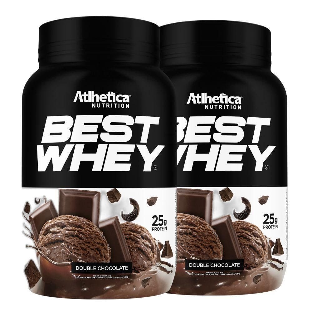 2 Best Whey Protein Isolado Hidro Chocolate 900G Atlhetica