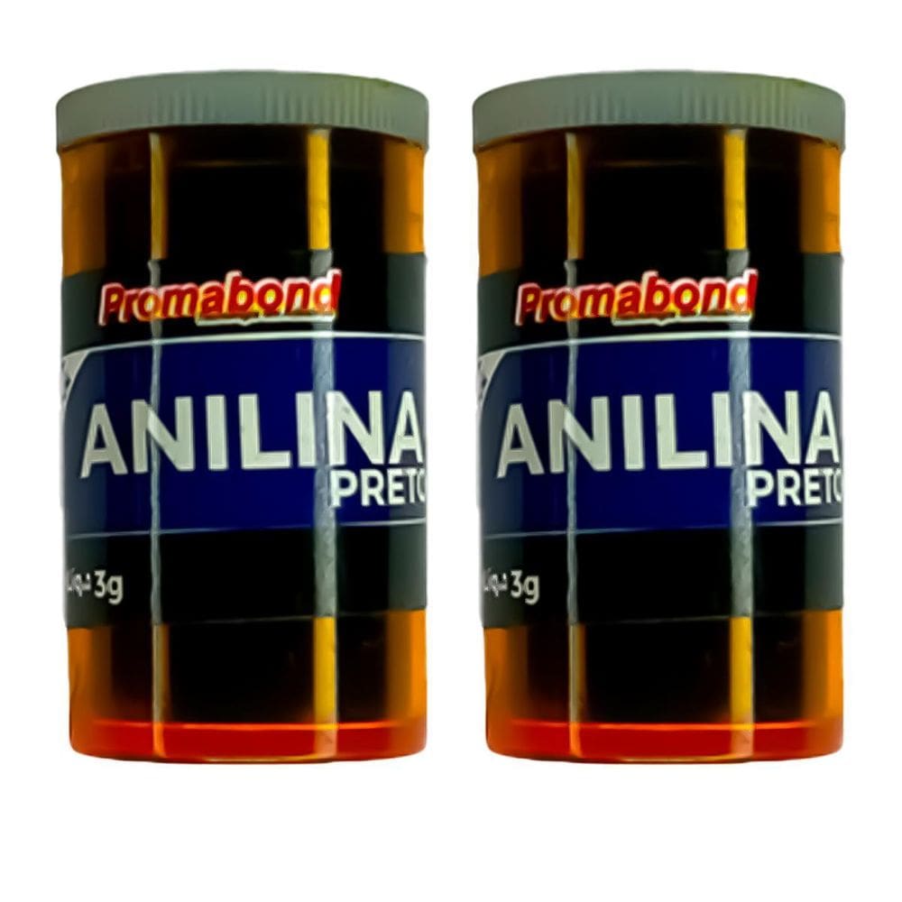 Kit 2 Anilina A Álcool Permabond Cor Do Produto:Preto