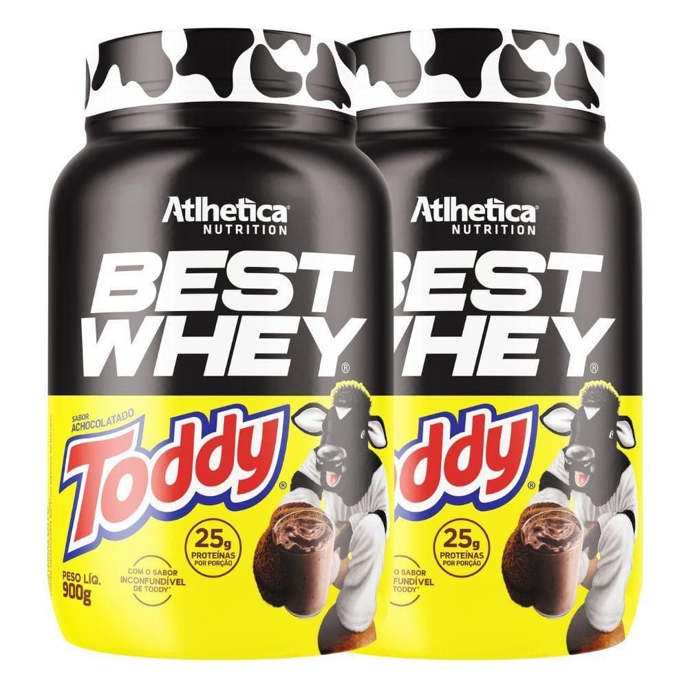 Kit 2 Best Whey Isolado Hidrolisado Toddy 900G - Atlhetica