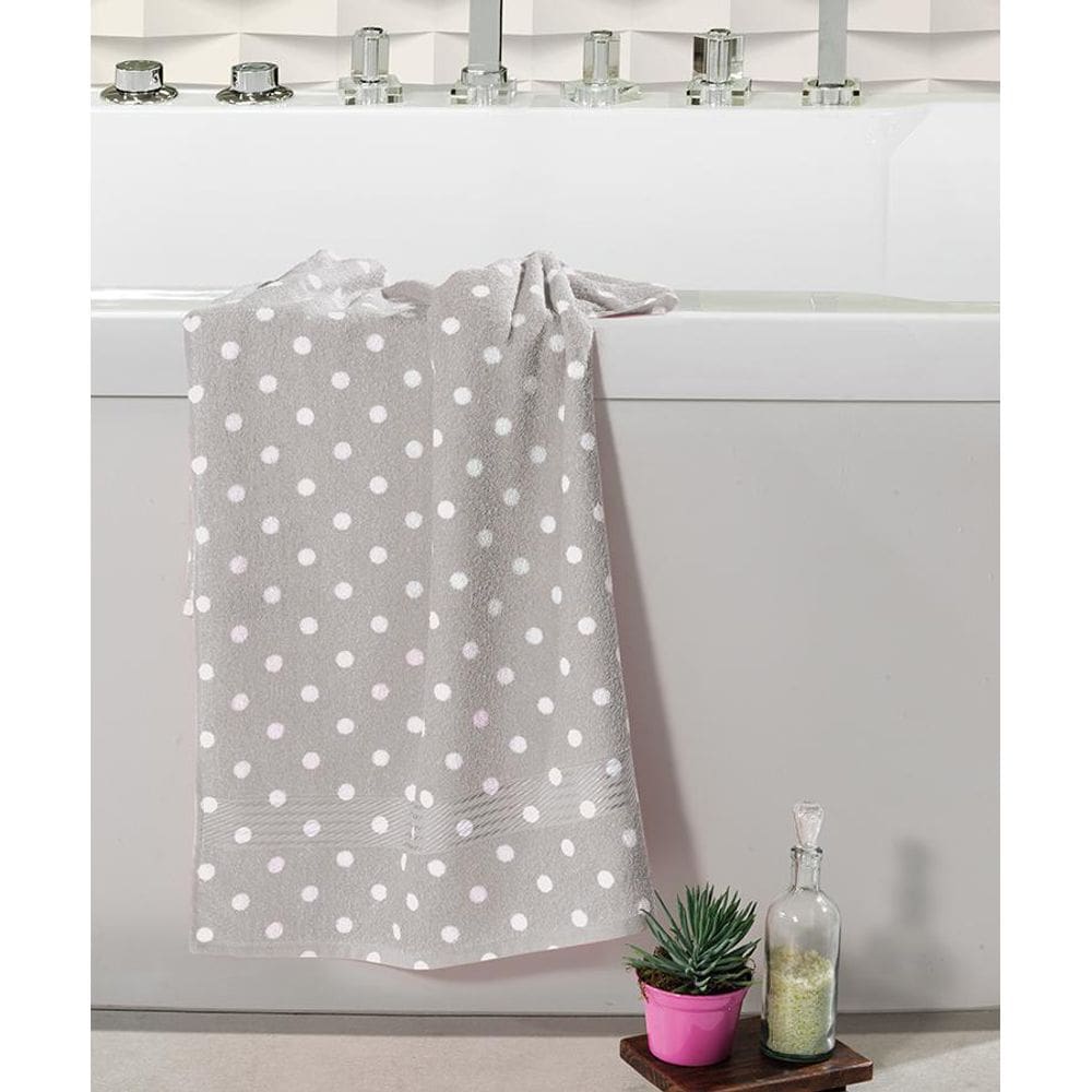 Toalha De Banho Prisma Dohler Estampada Fernanda Cinza