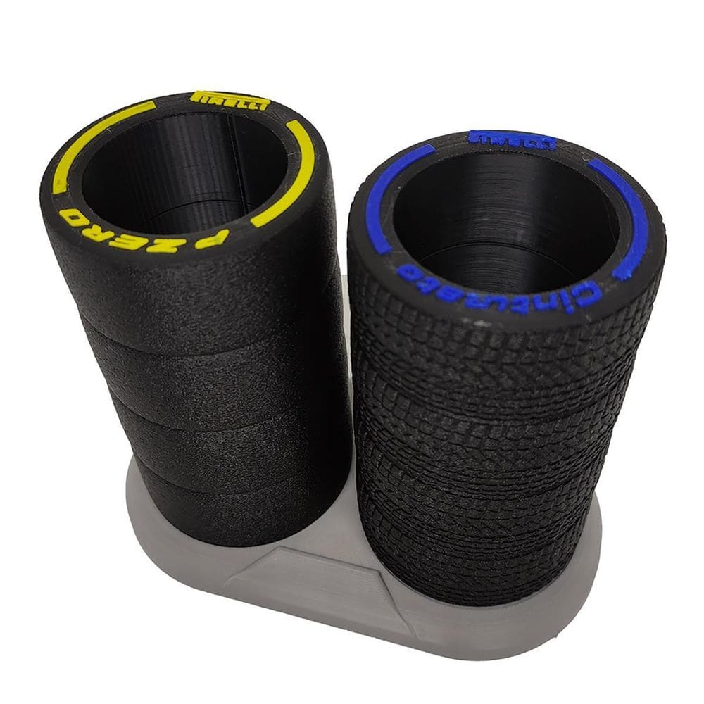 Porta Caneta Pneu Corrida Objetos Tire Pneus Fórmula 12 Cm